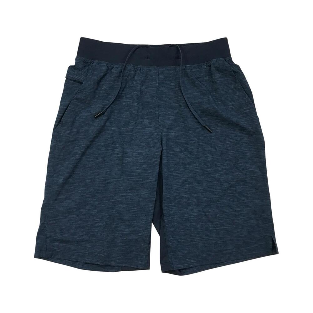 Lululemon T.H.E. Shorts Mens Medium M Blue 11” Inseam Linerless Gym Running Yoga